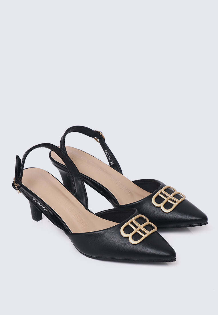 Portia Comfy Heels In Black