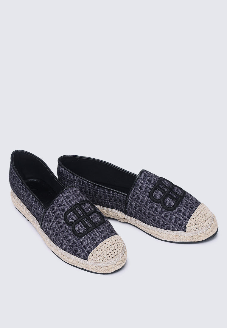 Maci Comfy Espadrilles In Black