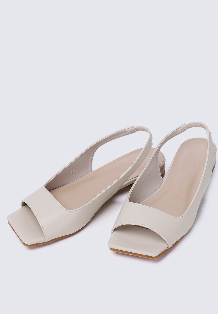 Eliz Comfy Sandals Beige