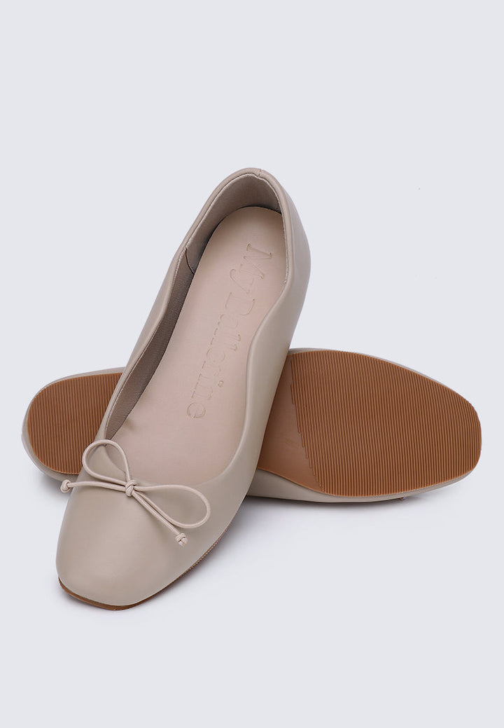Dorra Comfy Ballerina In Almond