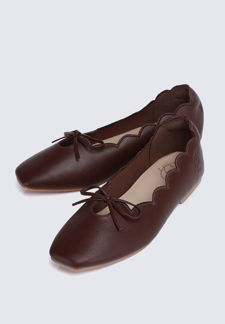 Clarimond Comfy Ballerina In Espresso