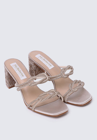 Jamila Comfy Heels In Nude