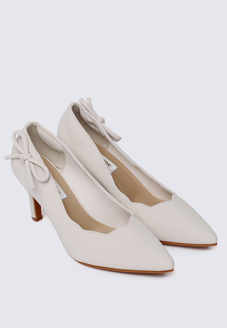 Misha Comfy Heels In Ivory