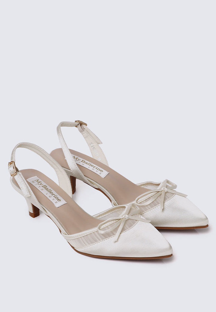 Ivelle Comfy Heels in  Ivory