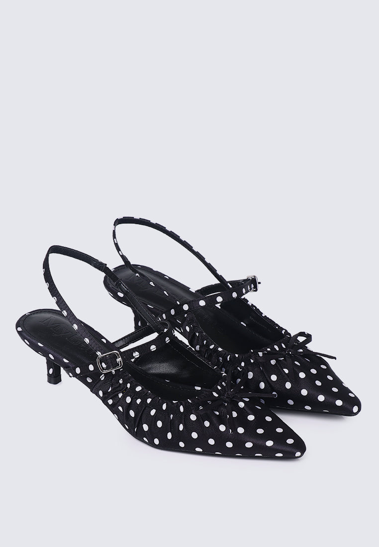 Amora Comfy Heels In Black