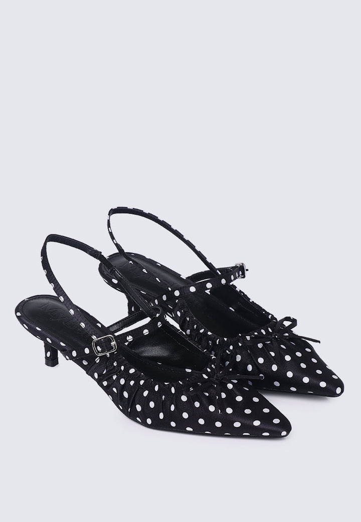 Amora Comfy Heels In Black