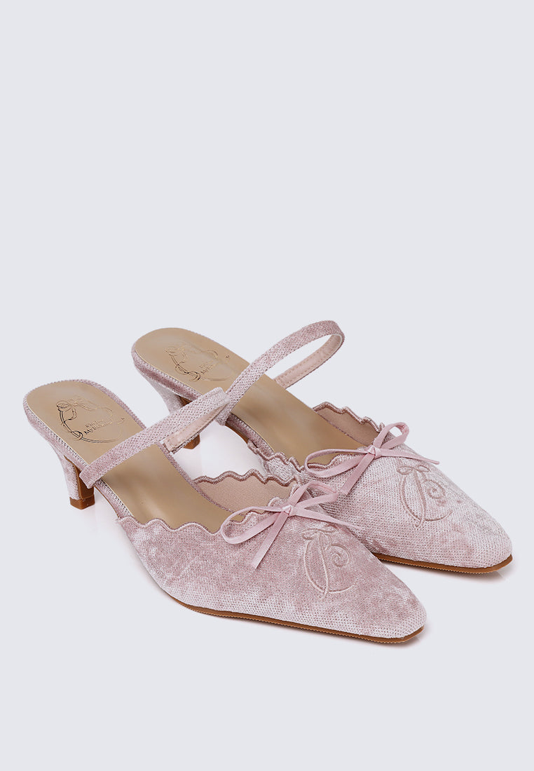 Lisbeth Comfy Heels In Pink