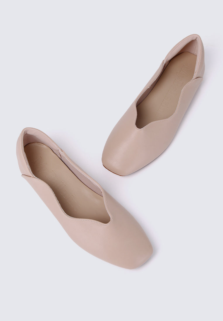 Etta Comfy Ballerina In Nude Pink