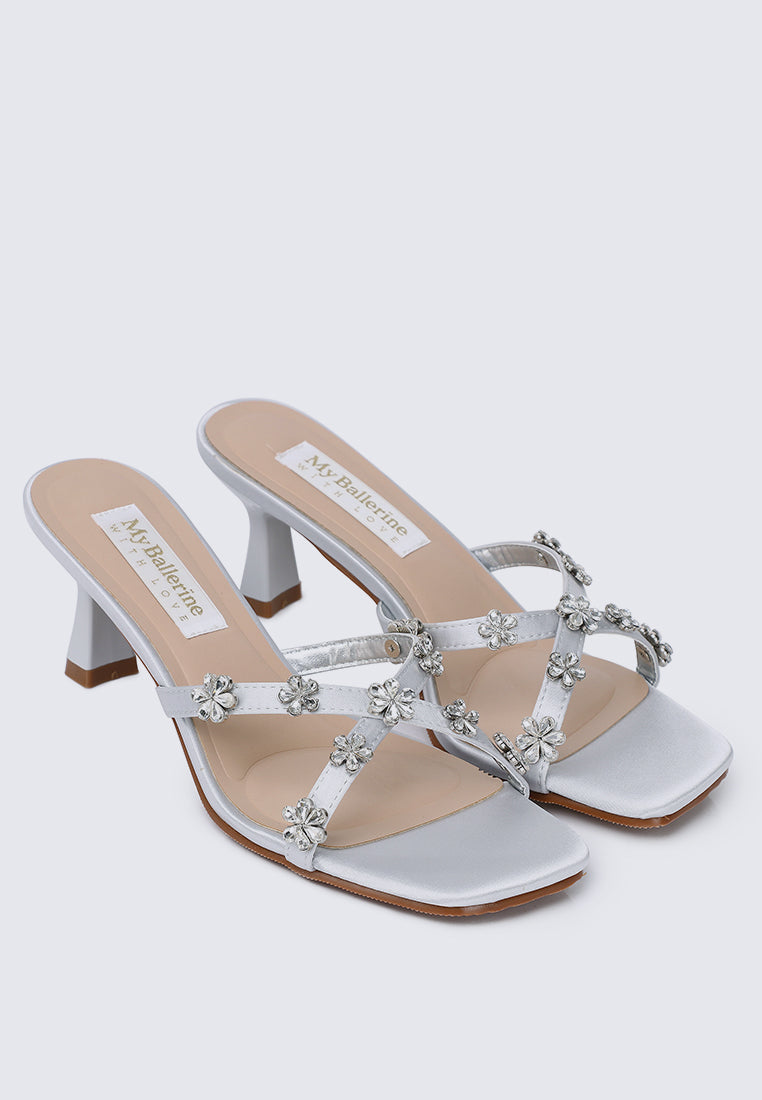 Alyssa Comfy Heels In Grey