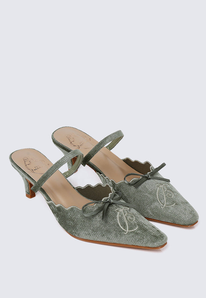 Lisbeth Comfy Heels In Green