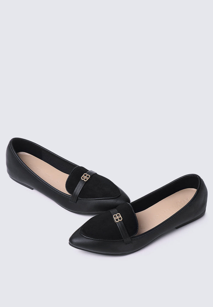 Choco Souffl¨¦ Comfy Loafers In Black