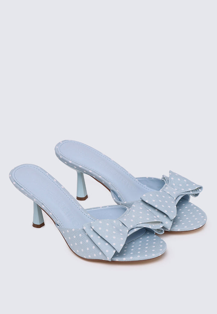 Polina Comfy Heels In Light Blue