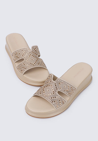 Gentle Feet Comfy Wedges In Nude