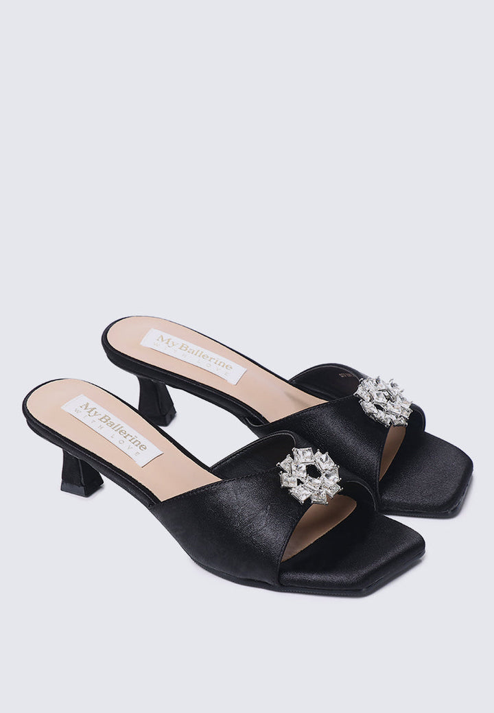Vea Comfy Heels In Black
