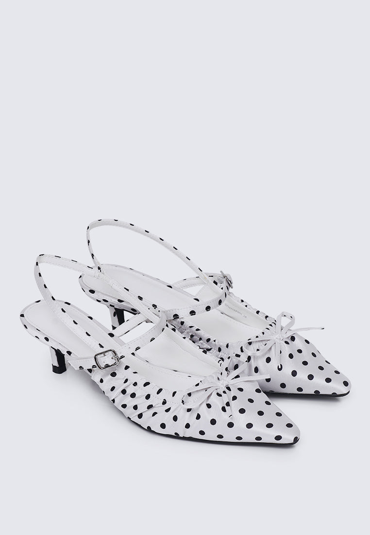 Amora Comfy Heels In White