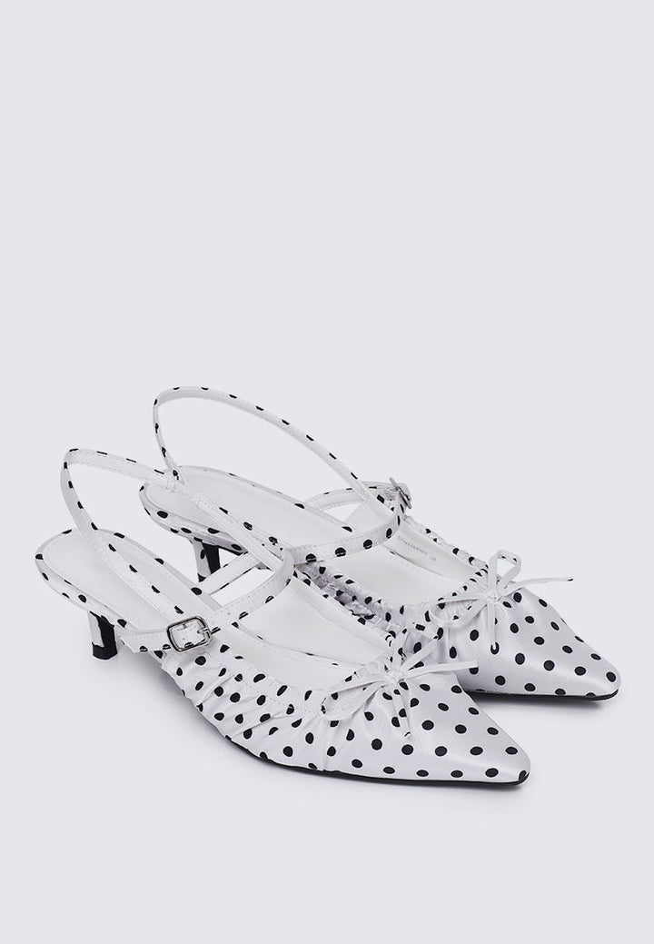 Amora Comfy Heels In White