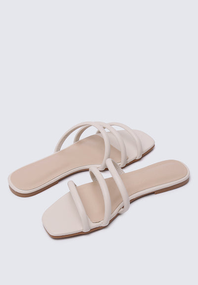 Nevaeh Comfy Sandals In Beige