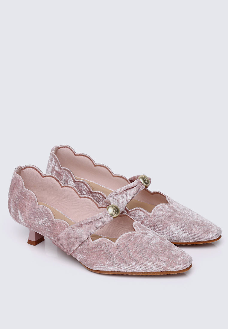 Sarah Comfy Heels In Pink