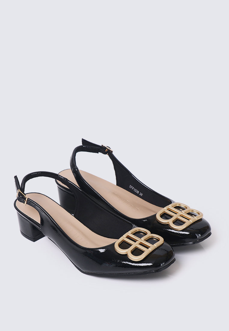 Priya Comfy Heels in Black