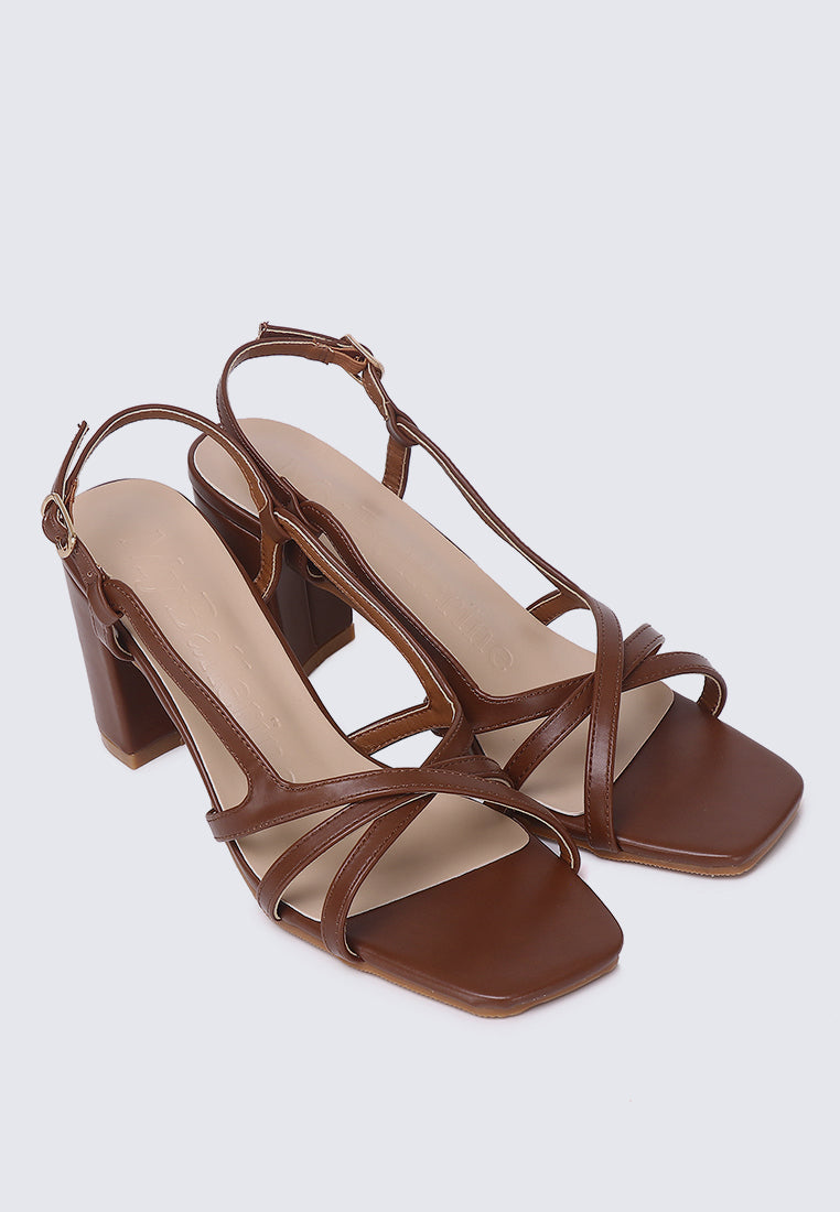 Sooya Comfy Heels In Brown