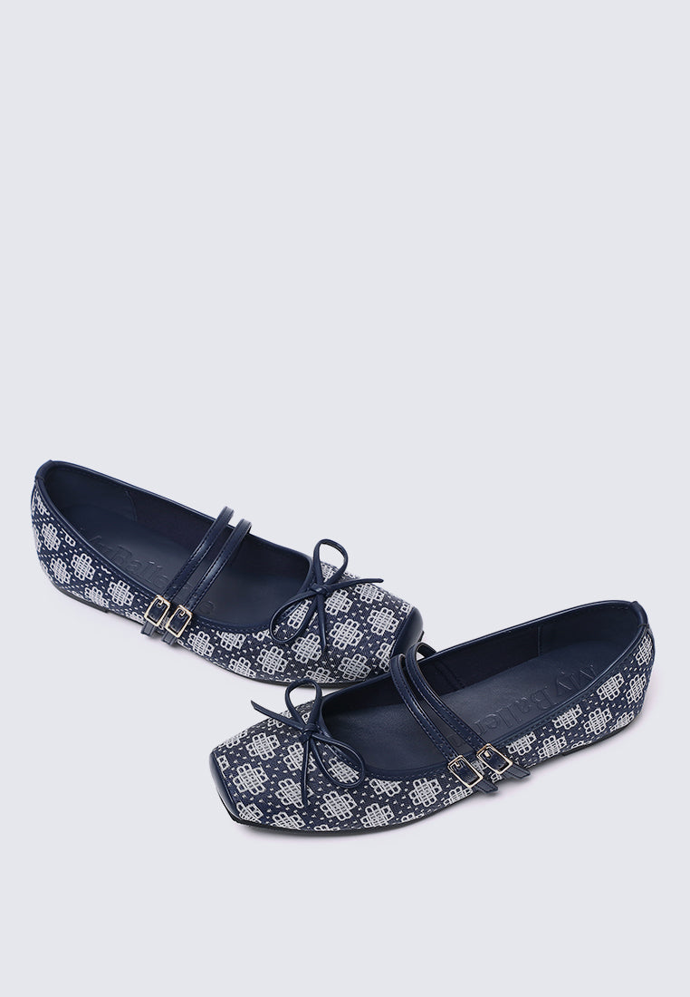 Zahra Comfy Ballerina In Navy