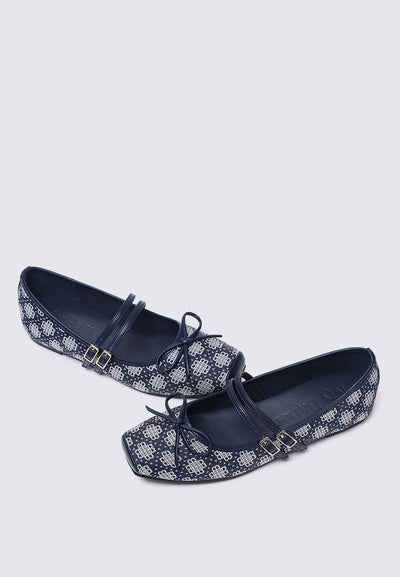 Zahra Comfy Ballerina In Navy