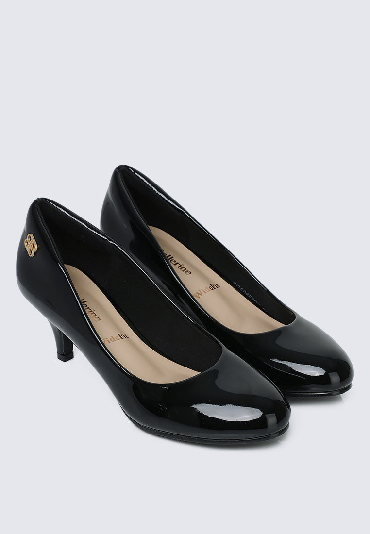 Cindy WideFit Comfy Pumps In Black