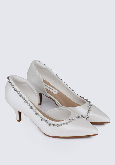 Dahlia Comfy Pumps In Ivory