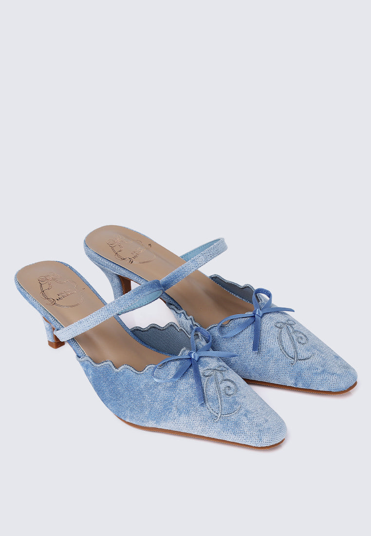Lisbeth Comfy Heels In Blue