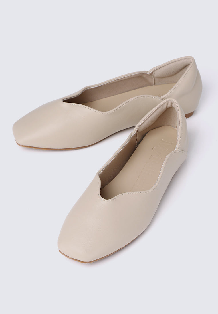 Etta Comfy Ballerina In Almond