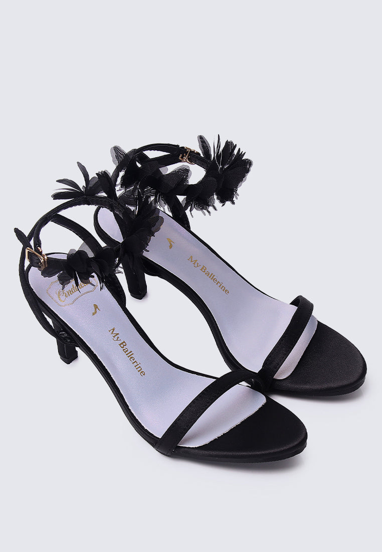 Dreaming of Dancing Comfy Heels In Black