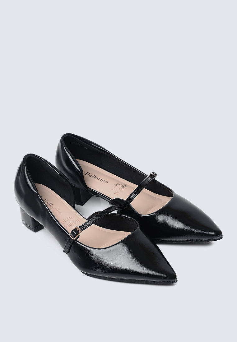 Catherine Ultra WideFit Comfy Heels In Black
