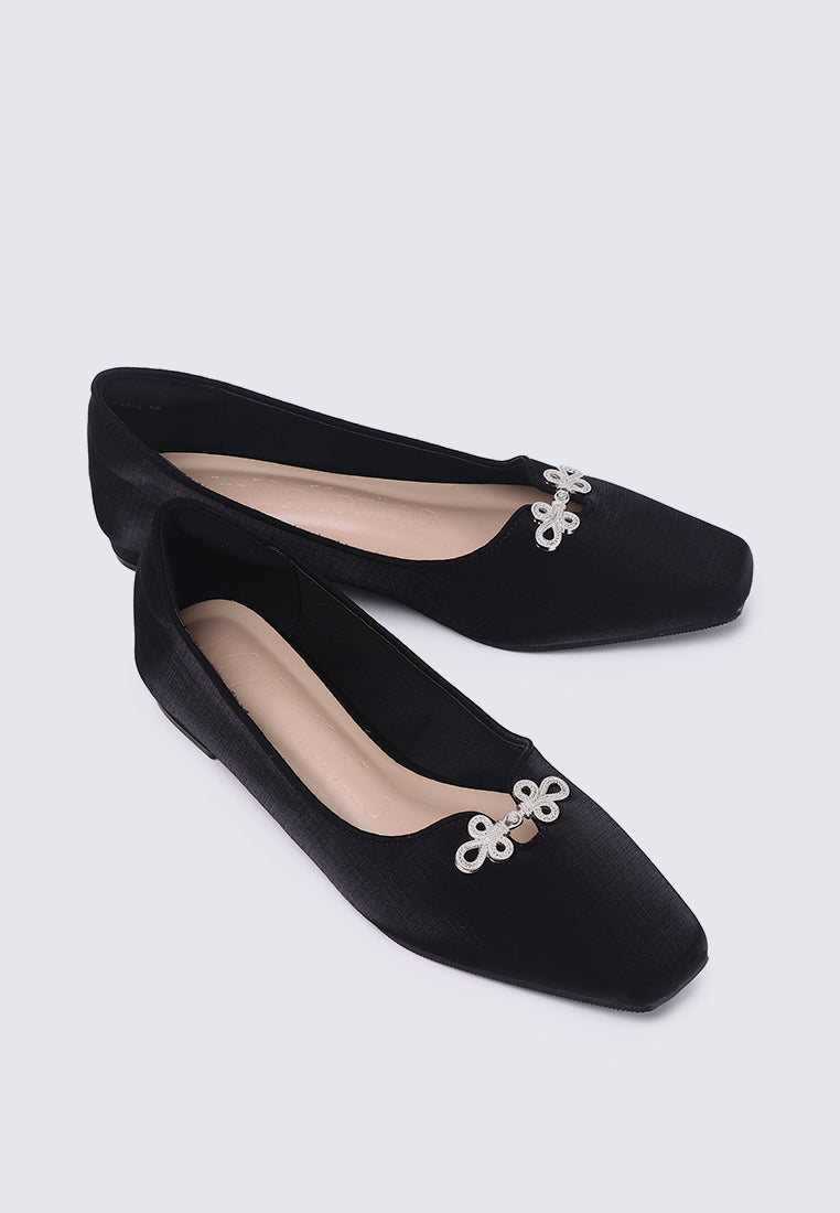 Anvera Comfy Ballerina In Black