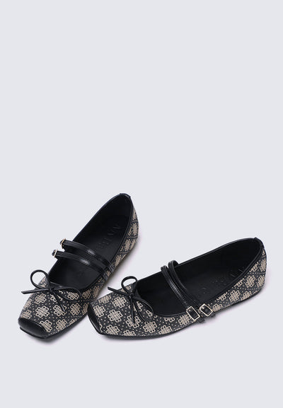 Zahra Comfy Ballerina In Black