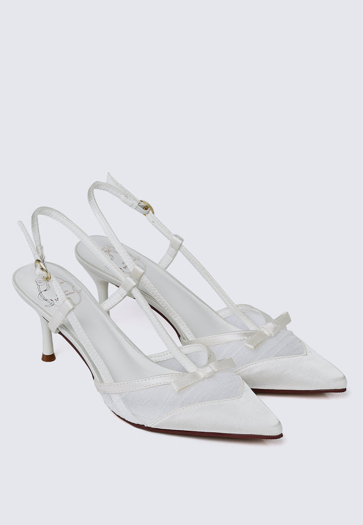 Ottilie Comfy Heels In White