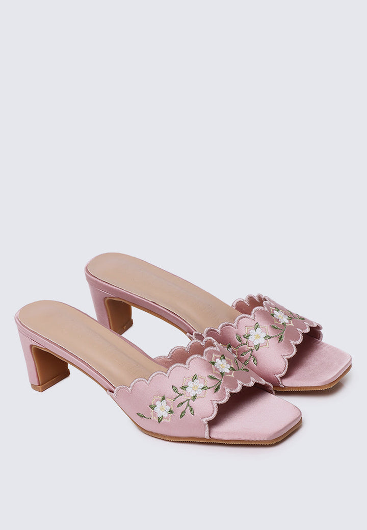 Katarina Comfy Heels In Pink
