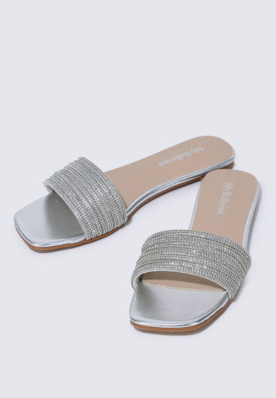 Luz Comfy Sandals In Silver