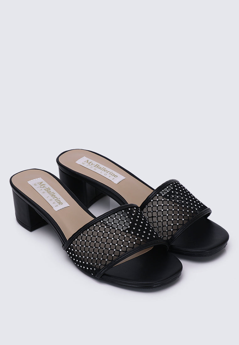 Ayla Comfy Heels In Black