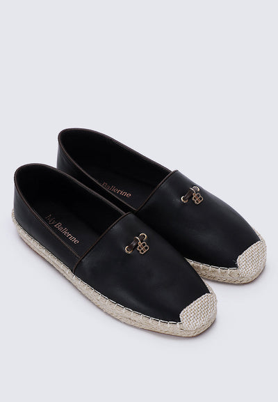 Roberta Comfy Espadrilles In Black