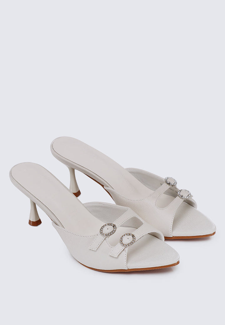 Vivara Comfy Heels In Ivory