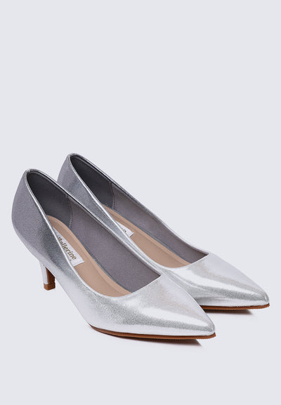 Maureen Comfy Pumps In Silver