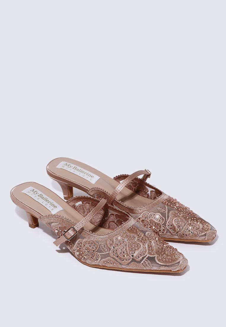 Améa Comfy Heels In Dusty Pink