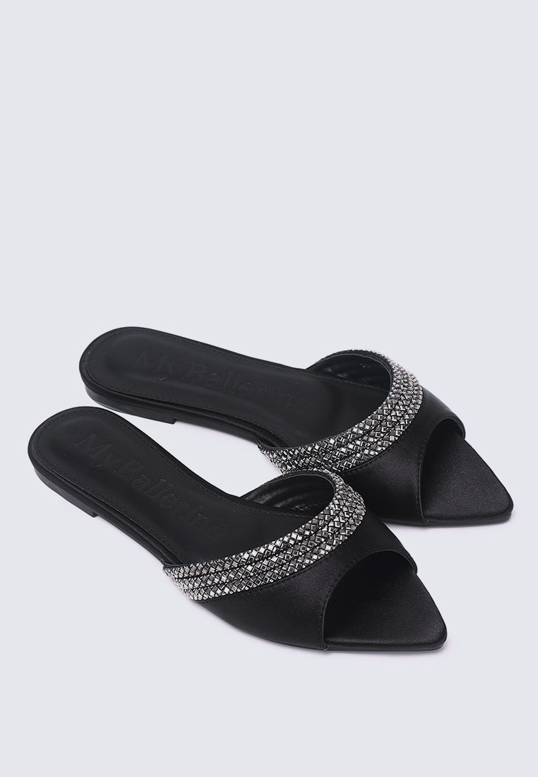 Astra Comfy Sandals In Black