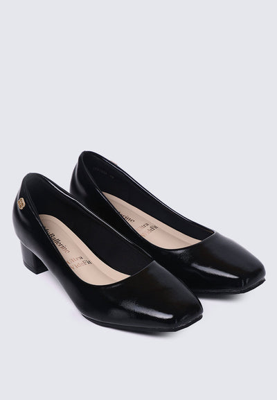 Lucy Ultra WideFit Comfy Heels In Black
