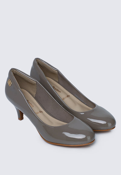 Cindy WideFit Comfy Pumps In Taupe