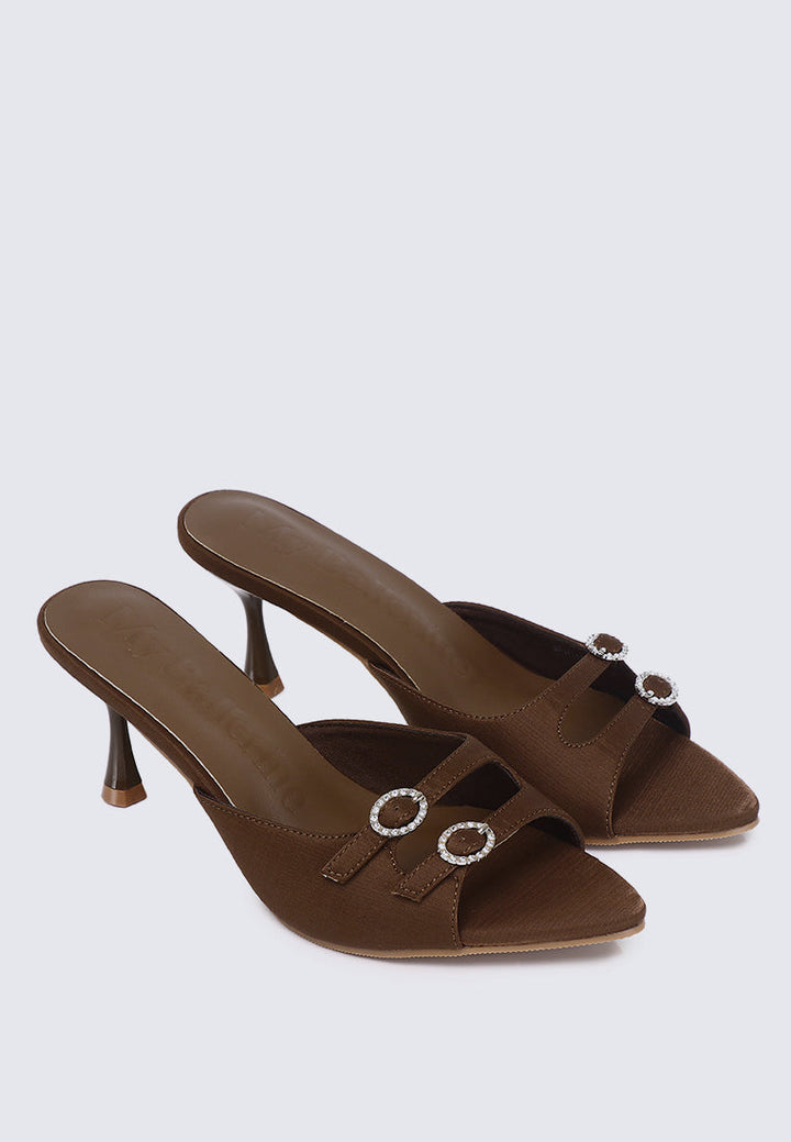 Vivara Comfy Heels In Coffee