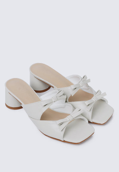 Venus Comfy Heels In Off White