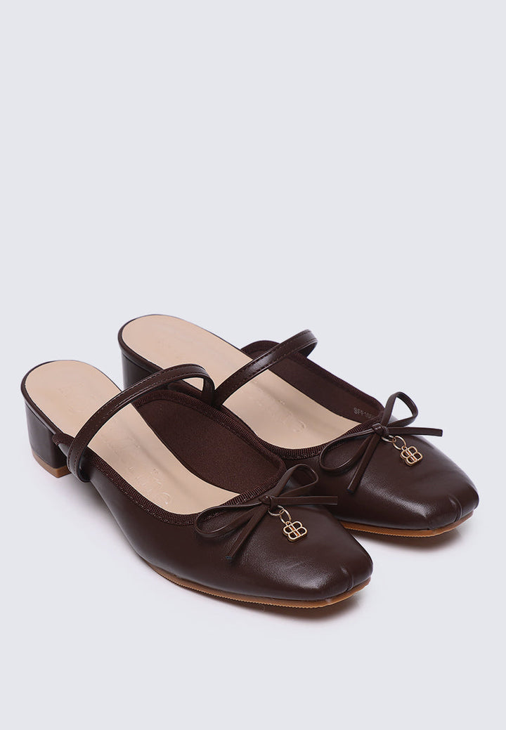 Cocoa Crème Comfy Heels In Espresso