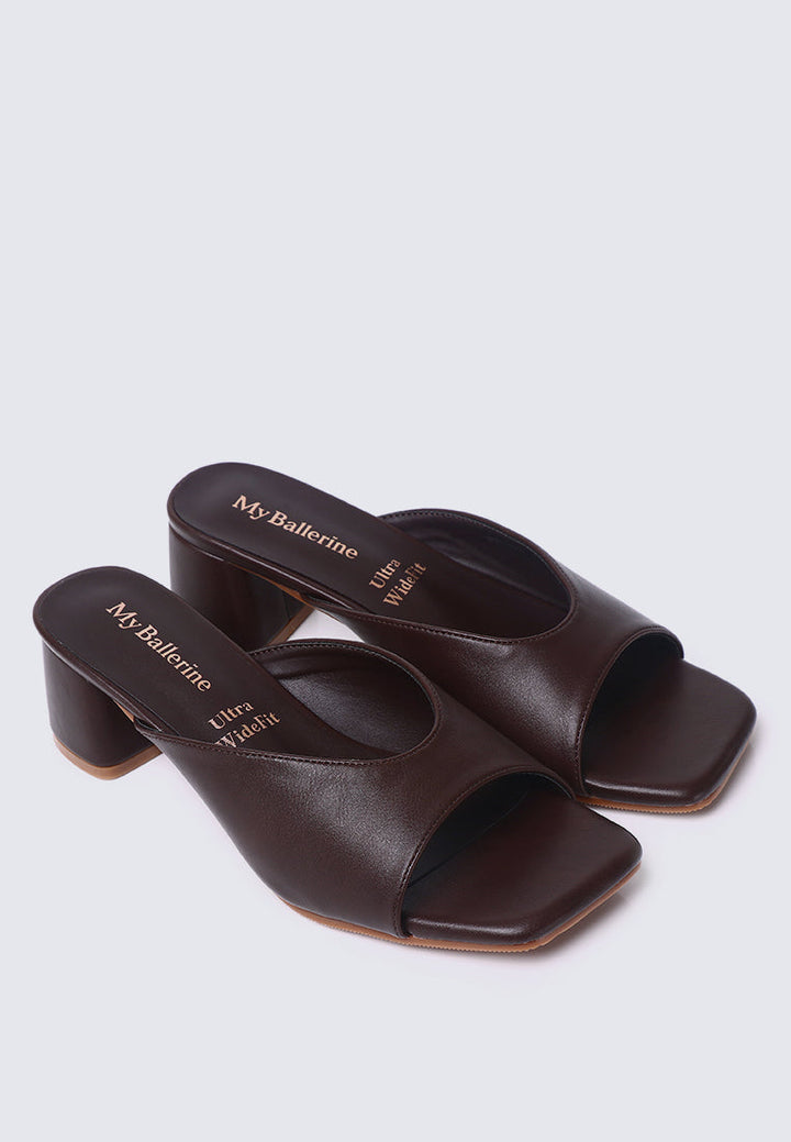 Nami Ultra WideFit Comfy Heels In Espresso