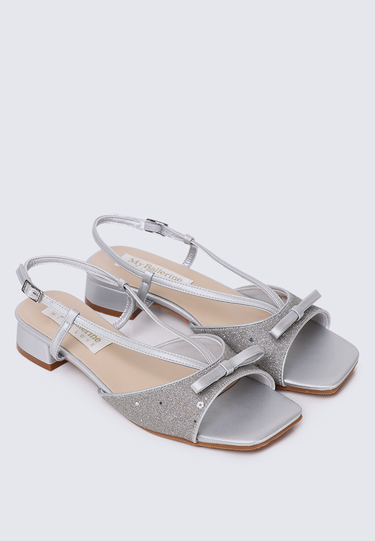 Ophelia Comfy Sandals In Silver